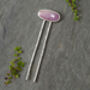 Natural Pink Sapphire Hair Pin In Sterling Silver, thumbnail 4 of 4