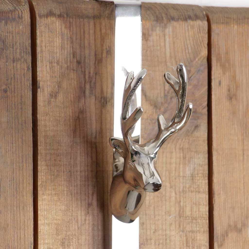 stag head over door wreath hanger by dibor