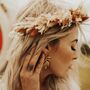 Athena Dried Flower Crown Wedding Headband, thumbnail 2 of 4