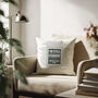 Personalised Favourite Quote Lyrics Cushion | Father's Day Gift, thumbnail 1 of 6
