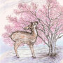'Doe A Deer' Mixed Pack Of Eight Greeting Cards, thumbnail 3 of 8