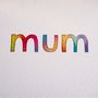 Handmade Watercolour Mothers Day Mum Birthday Card, thumbnail 5 of 6