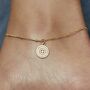 Ancient Sun Anklet For Life In Silver Or Gold Vermeil, thumbnail 1 of 4