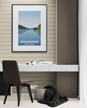 Lake Windermere The Lake District Landscape Art Print, 4 of 4