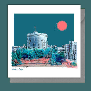 Windsor Castle London Blank Card, 2 of 3
