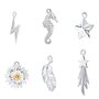 Selection Of Sterling Silver Single Earring Charms, thumbnail 1 of 8