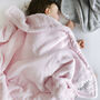 Personalised Twins Sherpa Baby Blankets Set Of Two, thumbnail 3 of 9