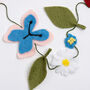 Wildflower Garland Beginner Felt Craft Kit, thumbnail 4 of 7