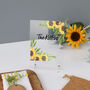 Wedding Table Number Sunflowers, thumbnail 1 of 6