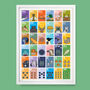 Animal Alphabet And Counting Poster, thumbnail 1 of 3