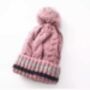 Fur Lined Bobble Beanie Hat Chemo Headwear, thumbnail 6 of 7