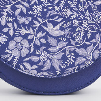 Blue Agnes Floral Saddle Bag, 4 of 8