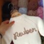 Personalised Cream Name Cardigan,Baby Gift, thumbnail 7 of 12