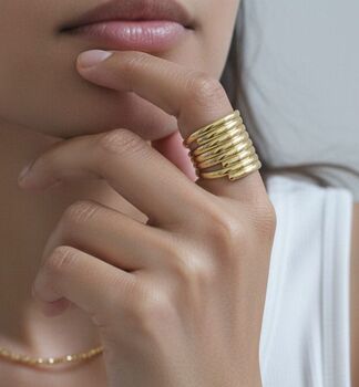 Kin Layered Statement Ring, 5 of 5