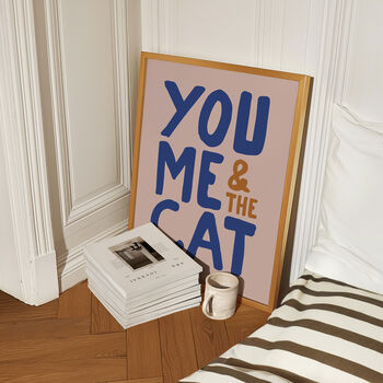 You, Me And The Cat Print, 8 of 12