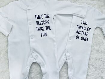Twice The Blessing Twin Baby Gift, 10 of 11