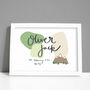Hand Lettered Baby Name And Details Print, thumbnail 3 of 6
