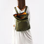 Brockley Leather Unisex Backpack, thumbnail 5 of 11