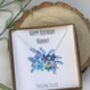 'Happy Birthday Nanny' Silver Necklace Card, thumbnail 1 of 6