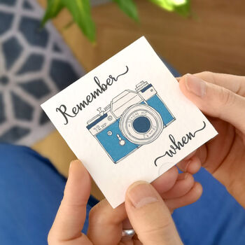 Personalised 'Remember When' Slider Photo Card, 2 of 5