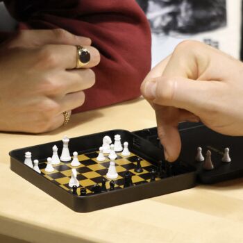 Personalised Travel Metal Chess Set, 5 of 5