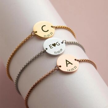 Initial Coin Bracelet, 3 of 9