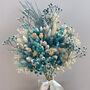 Blue Dried Flower Bouquet With Gypsophila, thumbnail 1 of 6