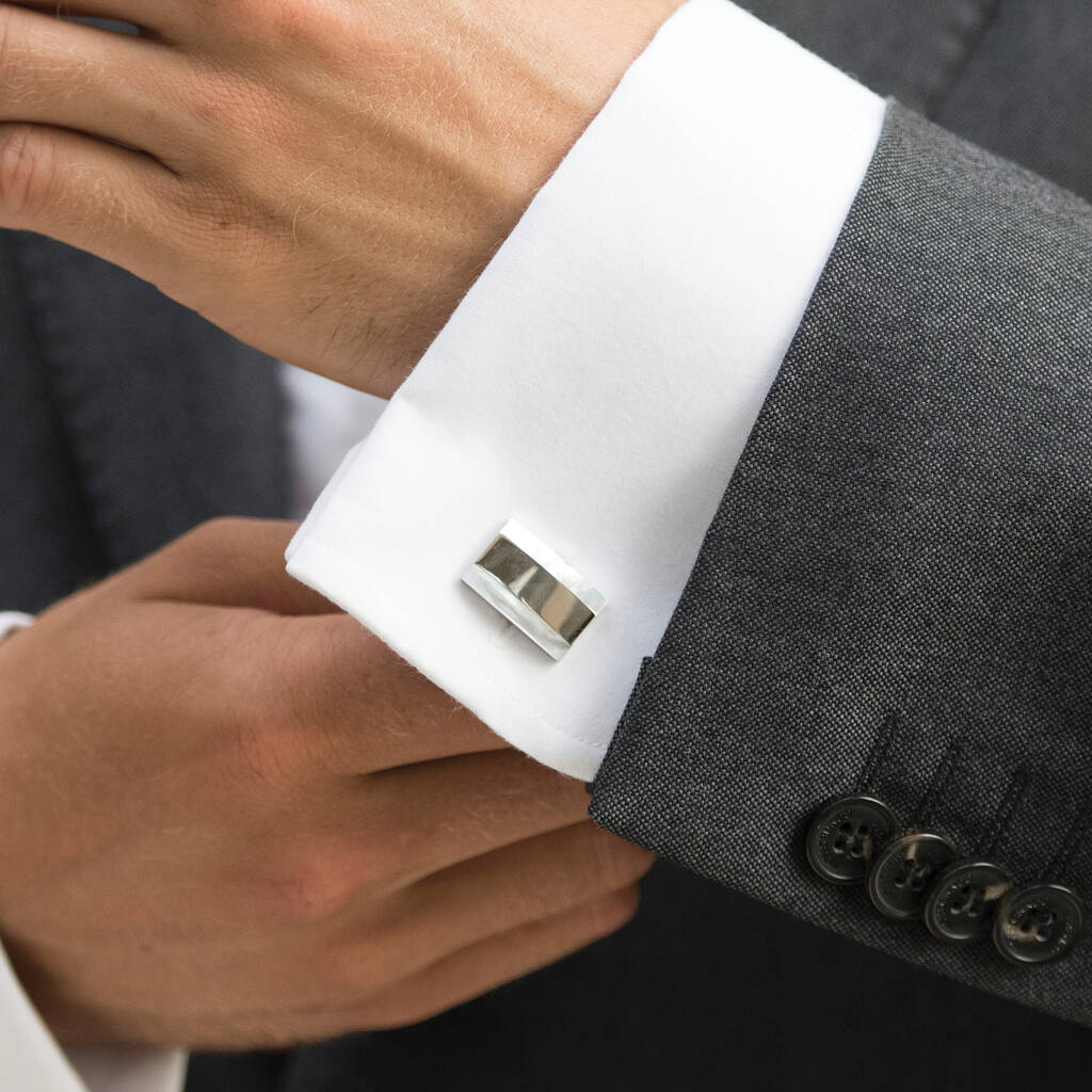 Cavendish Rhodium Plated Mother Of Pearl Cufflinks By Ivory & Co ...