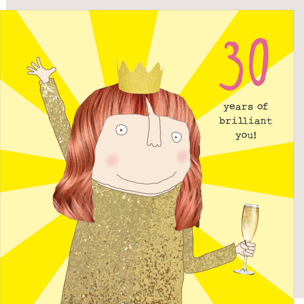 30th Birthday Brilliant Girl Card