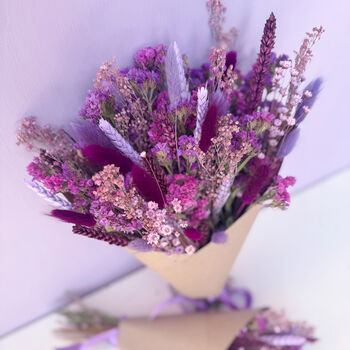 Dark Purple Wildflower Bouquet, 8 of 10
