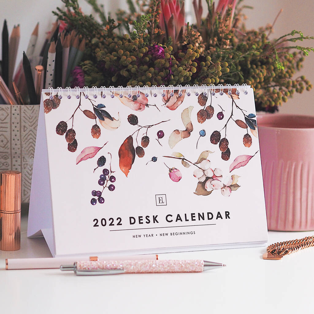 2022 Monthly Desk Calendar By Ella Iconic