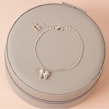 Personalised Pomeranian Silver Chain Bracelet, 3 of 8