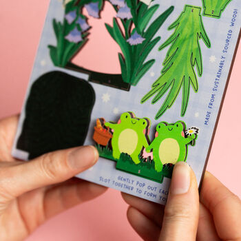Personalised Together We Have All We Need Frogs Pop Out Card, 3 of 5
