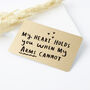 'My Heart Holds You When My Arms Can't' Wallet Card, thumbnail 3 of 7