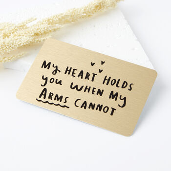 'My Heart Holds You When My Arms Can't' Wallet Card, 3 of 7