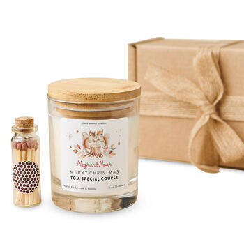 Personalised Christmas Candle Gift For Couple, 7 of 7
