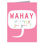 Mini Wahay! So Happy For You Card, thumbnail 2 of 5