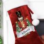 Personalised Nutcracker Red Stocking, thumbnail 2 of 4