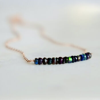 Real Black Opal Necklace, 2 of 10