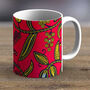 Red And Yellow Ankara Print Fabric Mug 27, thumbnail 2 of 2