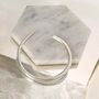 Tapered Spike Sterling Silver Open Graduated Ring, thumbnail 5 of 7