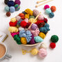 Chunky Stripy Blanket Beginner Knitting Kit, thumbnail 8 of 10