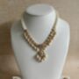 White Gold Kundan Meenakari Pearl Set, thumbnail 8 of 12