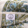 Handmade Indian Block Printed Scarf, Linen Khadi Cotton, thumbnail 7 of 10