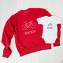 Personalised Bike And Trike Daddy Jumper And Child Set, thumbnail 2 of 2