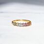 Pastel Rainbow Gemstone Ring, thumbnail 2 of 11