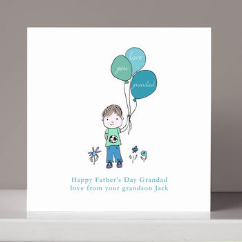 Personalised Father's Day From A Boy Card, 2 of 2