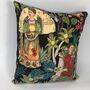 Mexican Lady Cushion Cover On Black, thumbnail 2 of 5