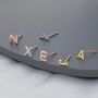 One Small Initial Letter Stud Earring In Sterling Silver, thumbnail 4 of 9