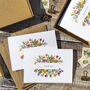 Spring Flowers Thank You Cards And Envelopes, thumbnail 4 of 4